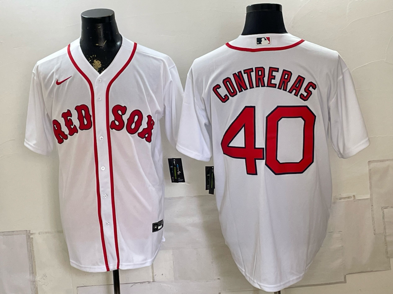 2026 Men Boston Red Sox #40 Contreras white Nike MLB Jersey 0826001->spain jersey->Soccer Country Jersey